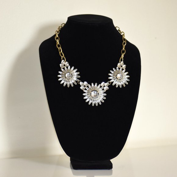 Banana Republic Gold & Silver Statement Necklace | Excellent Condition - Picture 1 of 6